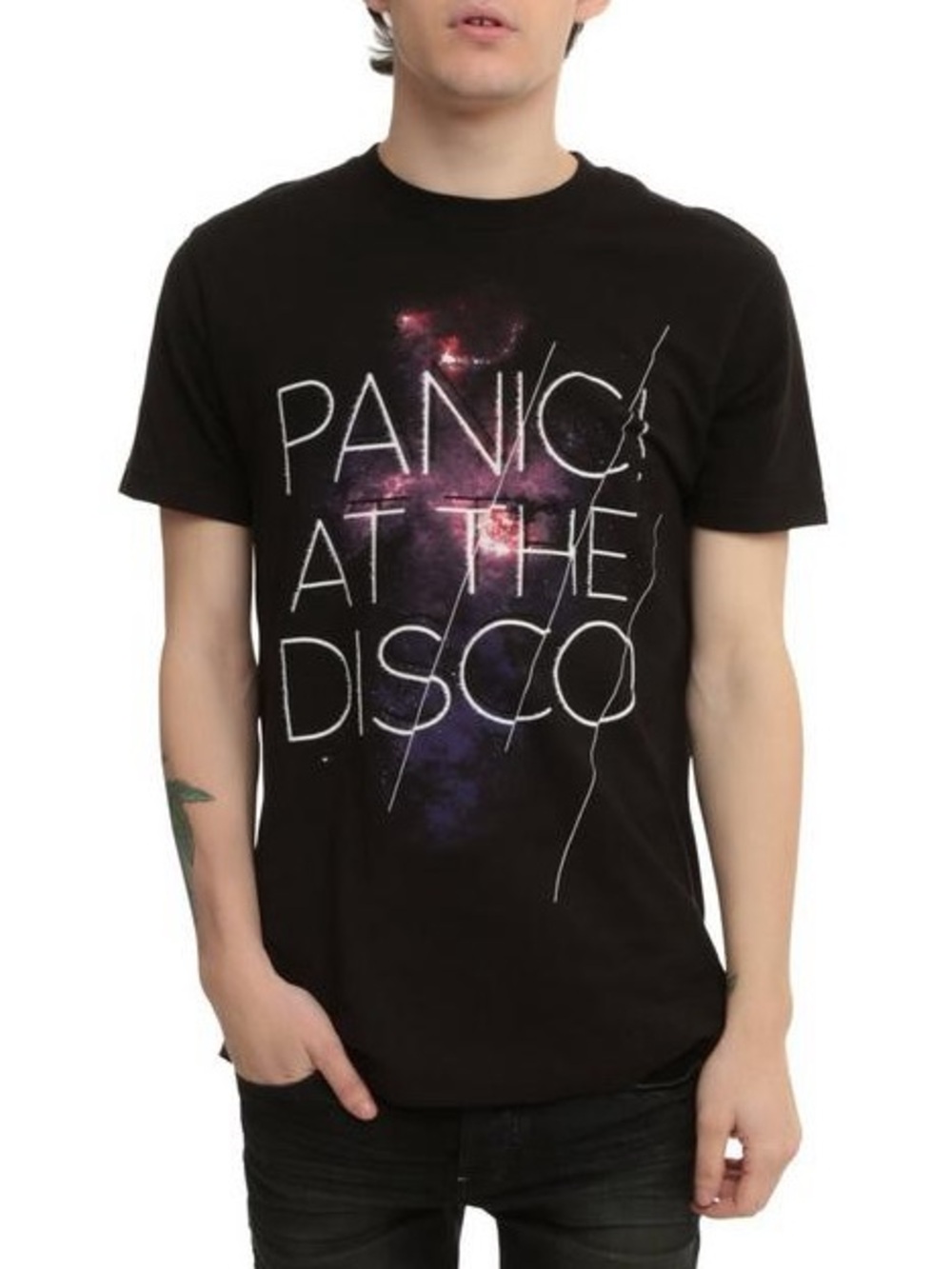 Panic at the Disco galaxy short sleeve band graphic t-shirt 💜